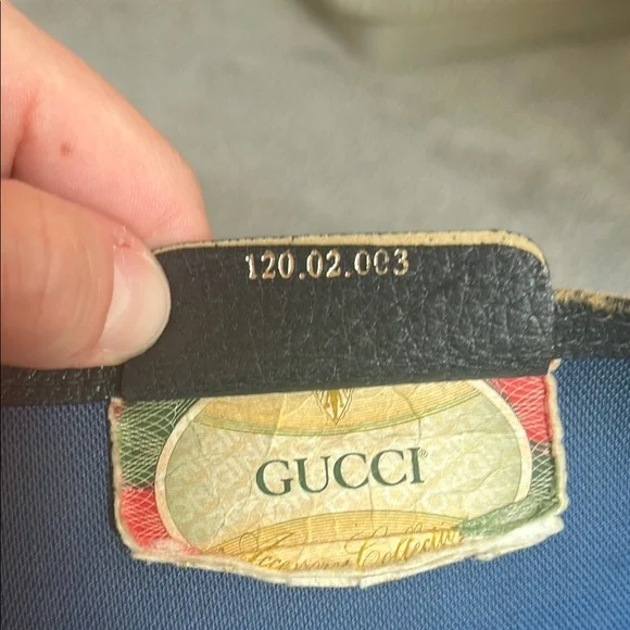 Gucci Navy and Tan Tote - Picture 10 of 12